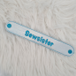 Preview: Armband "Sewsister" - 18,5cm
