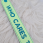 Preview: Armband "Who Cares ?" - 18,5cm