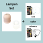 Preview: SET - Silikonform Lampensockel Rund + Kabel + Lampe im SET
