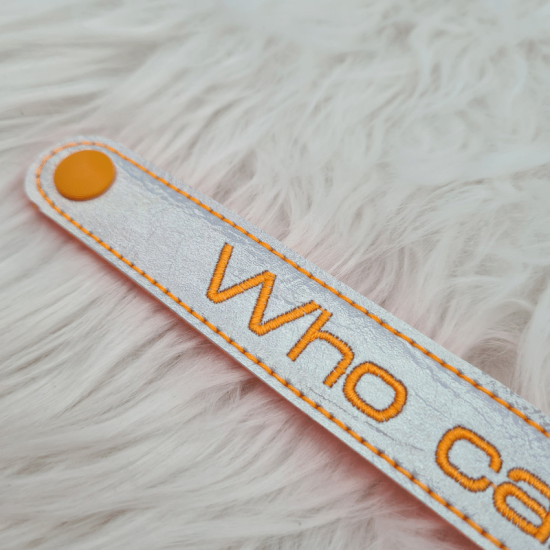 Armband "Who Cares ?" - 18,5cm