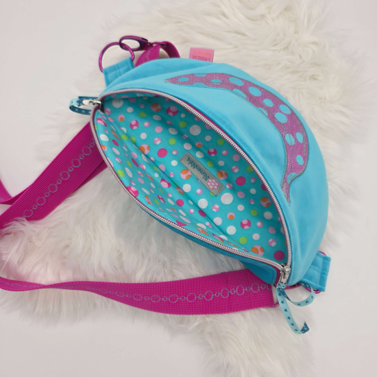Gürteltasche - Banane - Blau-Türkis