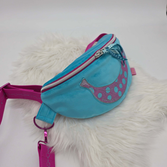 Gürteltasche - Banane - Blau-Türkis