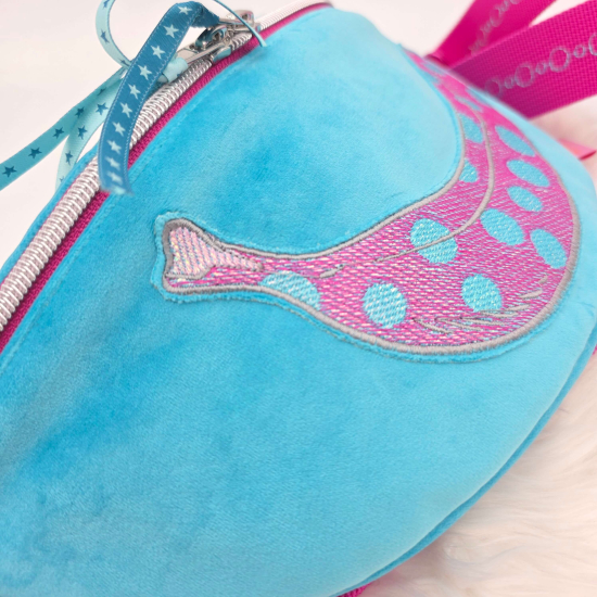Gürteltasche - Banane - Blau-Türkis