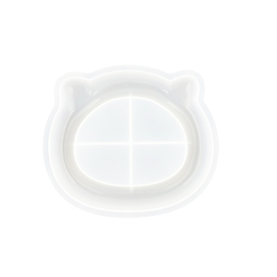 Preview: Silikonform 17,2 cm x 14,6 cm x 2,3 cm – Schale in Katzenform