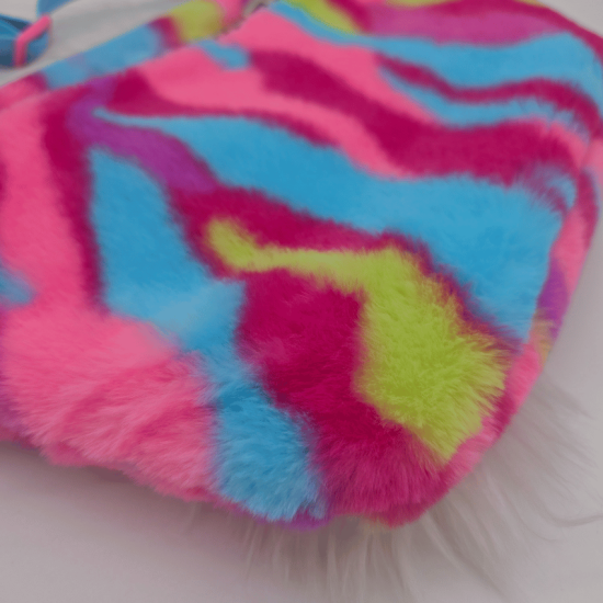 Preview: Bauchtasche / Crossbody Quattro - Buntes Fell