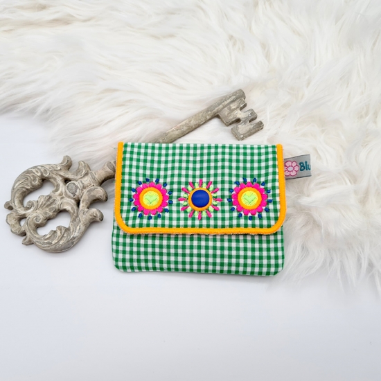 Preview: Stoff-Täschchen grün/neon