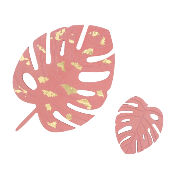 Silikonform-Set – Monstera - 12,3 cm x 8,7 cm + 24,5 cm x 17,2 cm