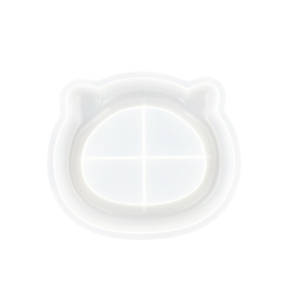 Silikonform 17,2 cm x 14,6 cm x 2,3 cm – Schale in Katzenform