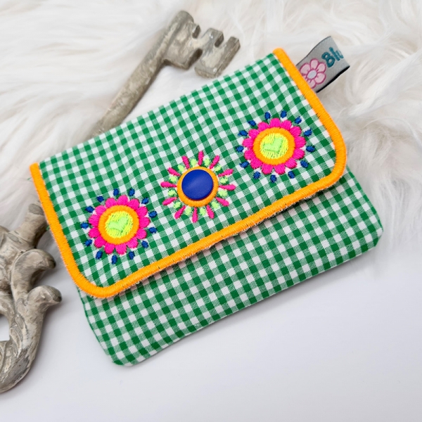 Stoff-Täschchen grün/neon